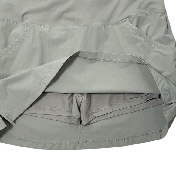 Ascend Women’s Khaki Tan Athletic Nylon Activewear Skort - Picture 4 of 7